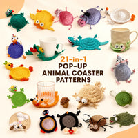 21 Pop-Up Animal Coaster Crochet Patterns – PDF Bundle