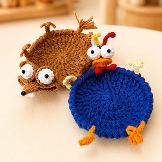 21-in-1 Pop-Up Animal Coaster Crochet Pattern Bundle (PDF)