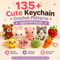 135+ Cute Keychain Crochet Patterns – PDF Bundle