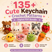 135+ Cute Keychain Crochet Patterns – PDF Bundle
