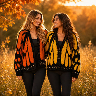 Monarch Butterfly Cardigan Crochet Pattern (PDF)